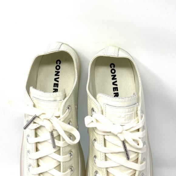 💖MEGA SALE💖Converse CTAS White Patent Leather Casual Shoes Women's 7.5 165605C - Picture 8 of 10